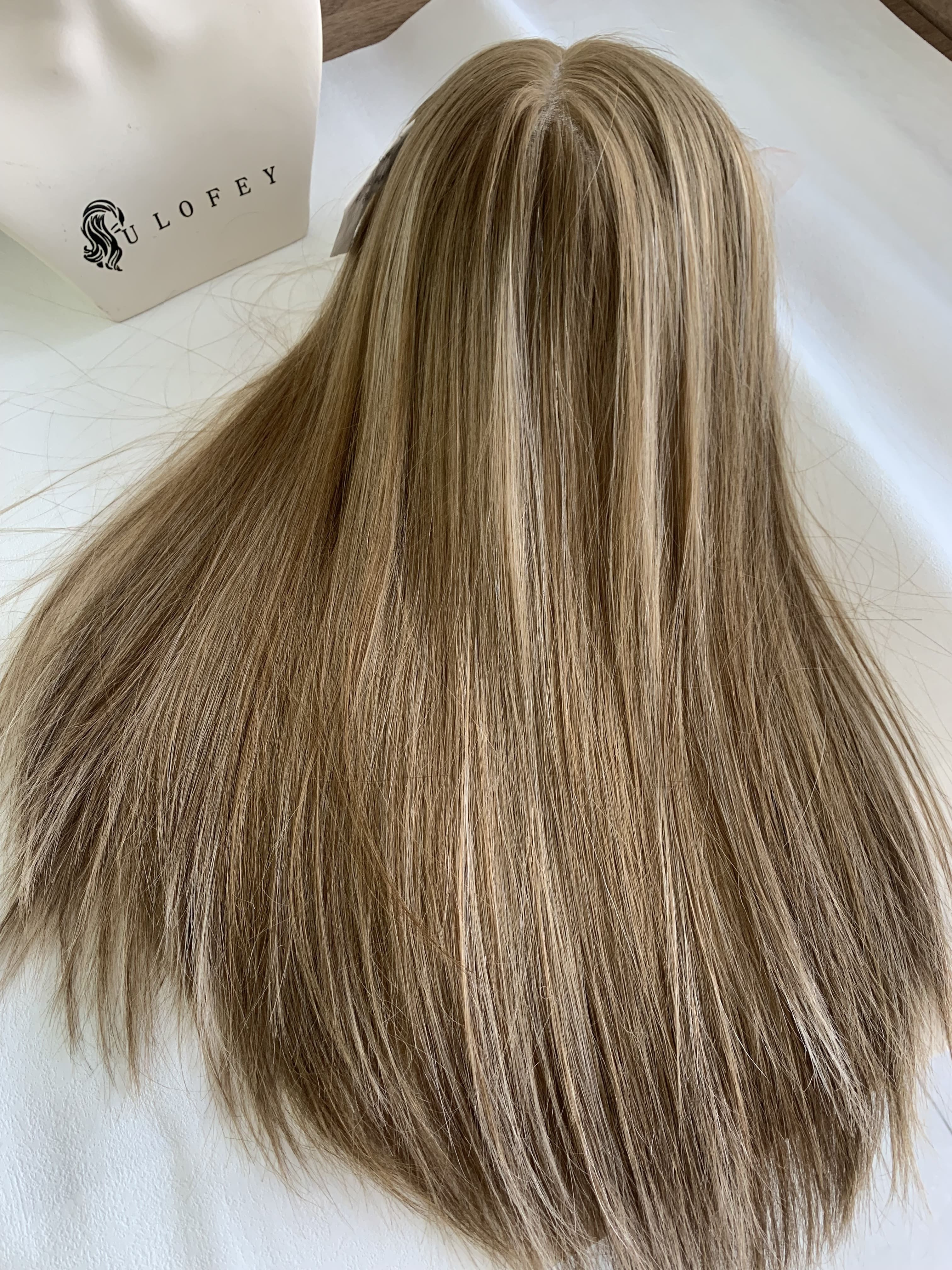 Full lace highlight blonde human Slavic hair?‍♀️ Beautiful mix two colors ☺️ Slavic Hair ✨ 110 gr/24 inch main image 3