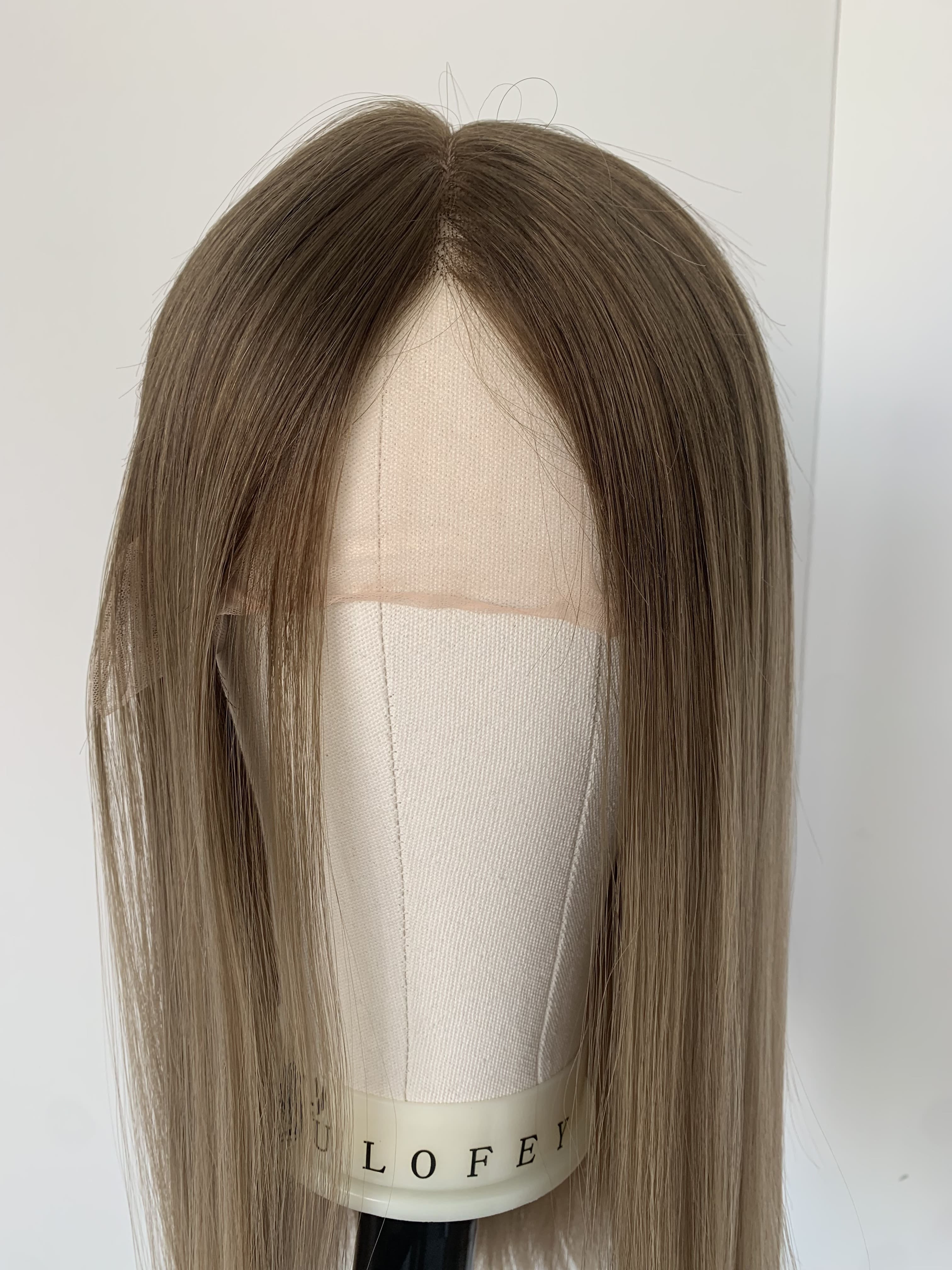 Perruque Homme Cheveux Naturels Châtain Clair - Bonnet Moyen, Neuf Avec étiquettes