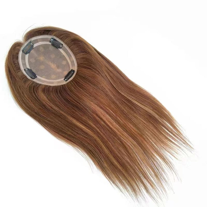 Straight 4"*6" Mono Clip In Virgin Human Hair Topper - ULOFEY