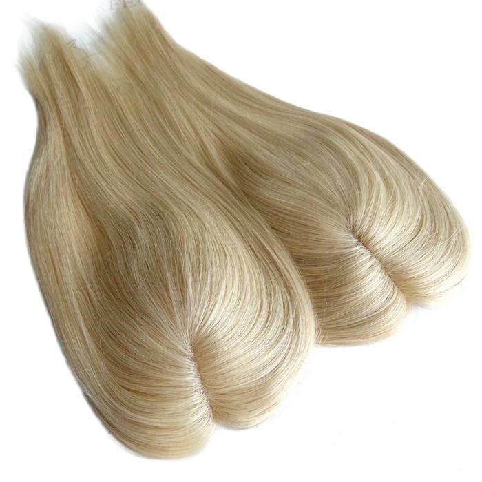 Full Mono 5"*3" Mini Clip In Virgin Human Hair Topper - ULOFEY