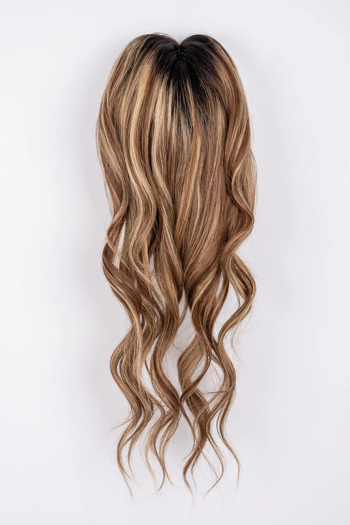 Black | Ombre Blonde Straight 5”*6” or 6”*6” Mono Clip In Virgin Human Hair Topper- ULOFEY