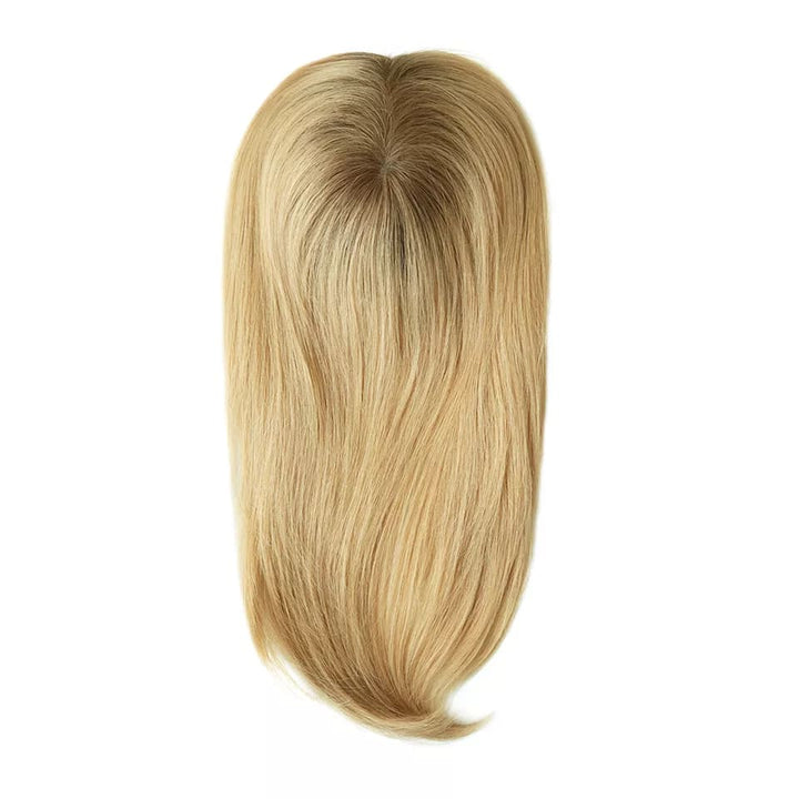 Blonde 6.5"x6" Women's Mono Virgin Human Hair Topper - ULOFEY