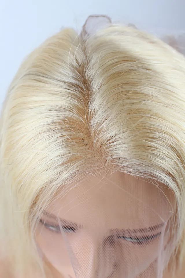 613 Blonde Straight HD Lace Human Hair 360 Frontal Closure