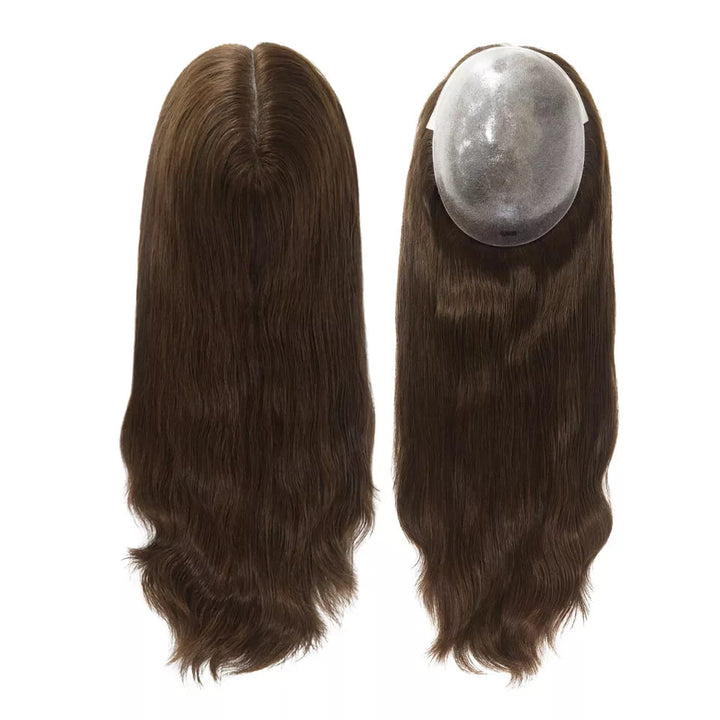 7"*9" Transparent PU Virgin Human Hair Topper - ULOFEY