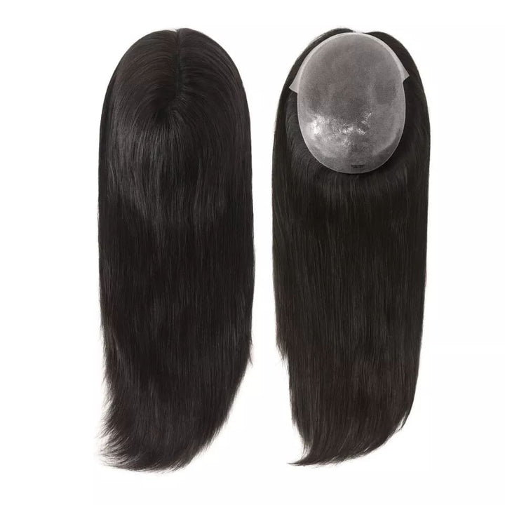 7"*9" Transparent PU Virgin Human Hair Topper - ULOFEY