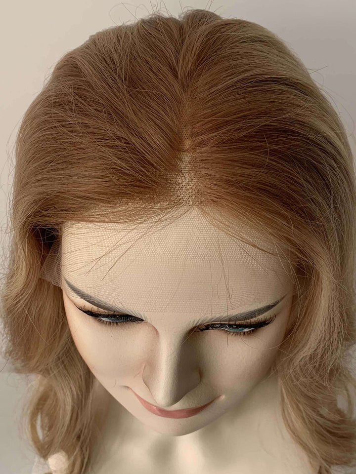 U032 Ash Blonde HD Frontal Lace Wig with 14-24 Inch Length and Transparent Lace - ULOFEY