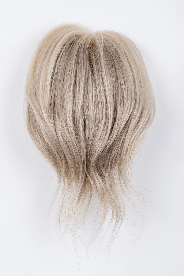 Ash Blonde Straight Breathable Mono With Clip Virgin Remy Human Hair Topper - ULOFEY