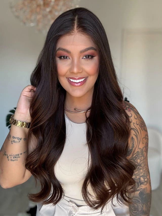 14-24inch Ash Brown Virgin Human Hair Swiss Lace Fully Hand-Tied Medical Wigs - Ulofey Wigs
