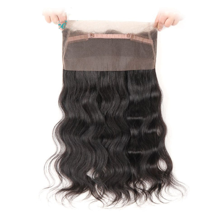 Black Body Wave Transparent | HD Lace Human Hair 360 Frontal Closure