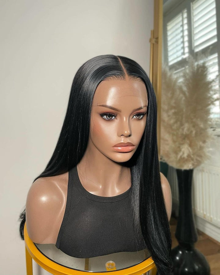 14-28inch Black Straight | Wave Glueless HD Lace 7x5 Closure Human Hair Wig - ULOFEY