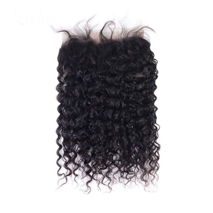 Black Color Water Wave Transparent | HD Lace Human Hair 360 Frontal Closure