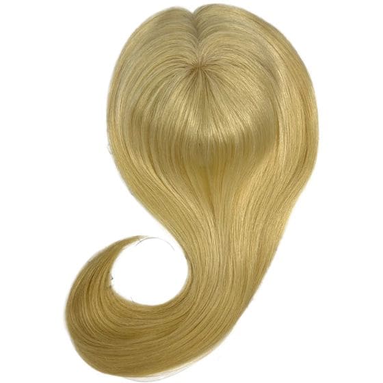 Blonde Color Fish Net Silk Base Virgin Human Hair Topper - ULOFEY