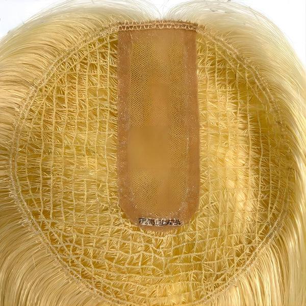 Blonde Color Fish Net Silk Base Virgin Human Hair Topper - ULOFEY