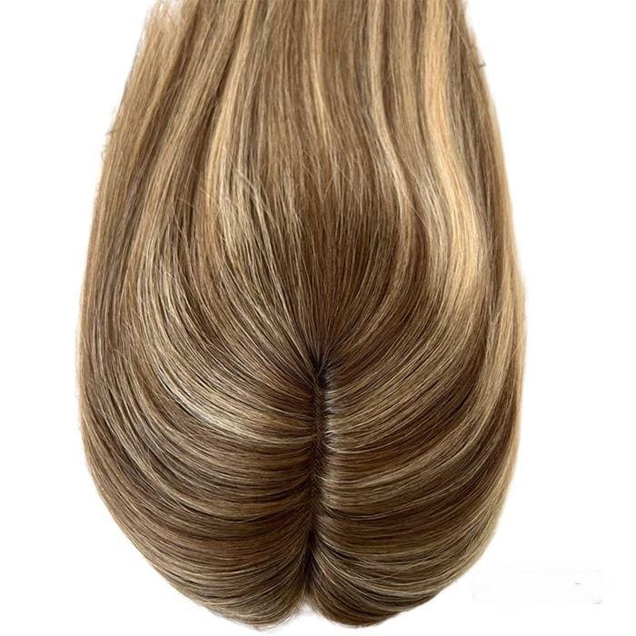 Blonde Highlight Full Mono Mini Virgin Human Hair Topper - ULOFEY