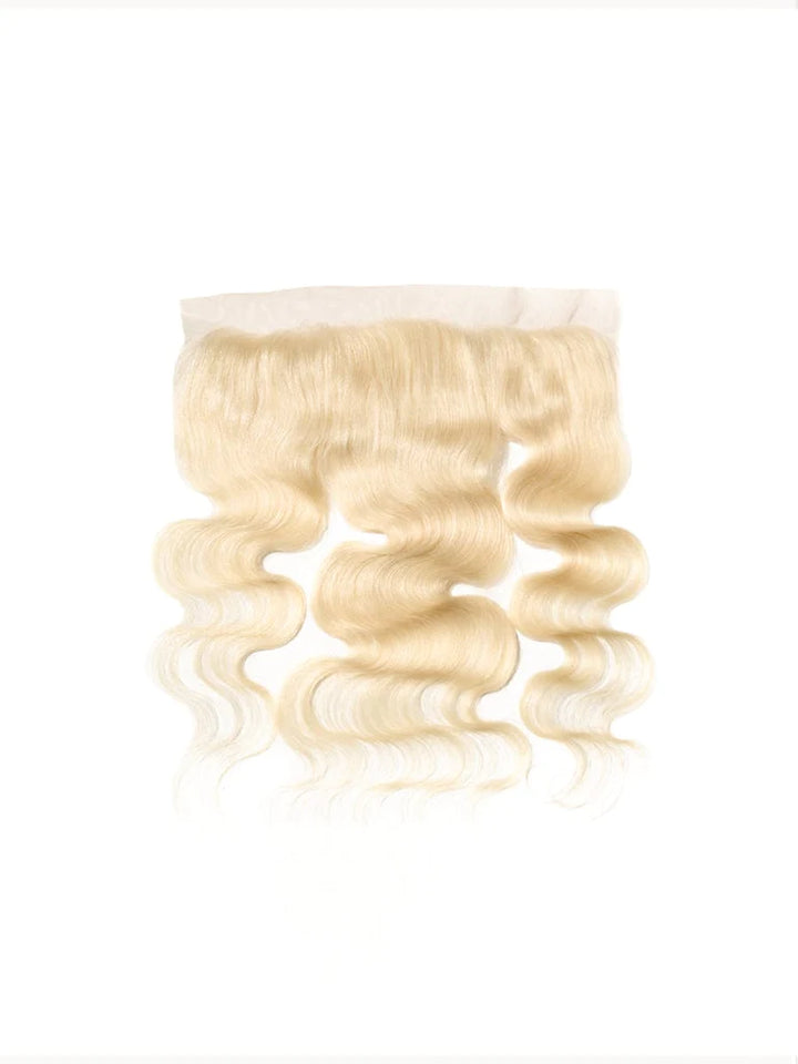 10-24inch 613# Blonde Body Wave 13x4" Lace Remy Human Hair Frontal Closure