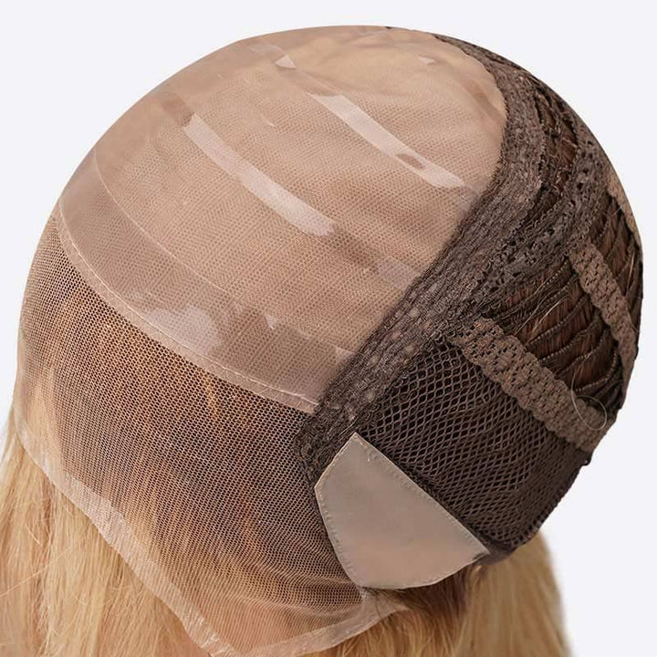 Blonde Ombre Virgin Human Hair Silk Top Lace Hand-Tied Medical Wigs - ULOFEY