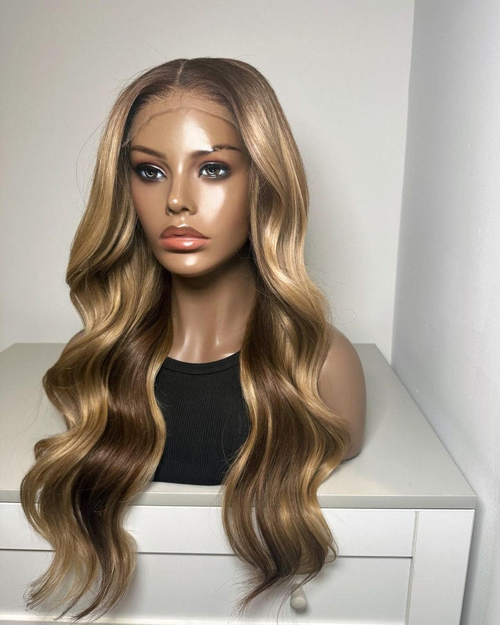 U316 Virgin Russian Human Hair Ponytail with HD Lace Front and Pre-Plucked Hairline