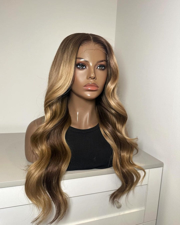 U316 Virgin Russian Human Hair Ponytail with HD Lace Front and Pre-Plucked Hairline