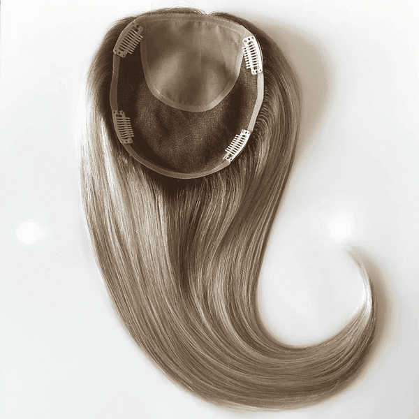 Closed Platinum Blonde Virgin Human Hair Topper - Ulofey Wigs