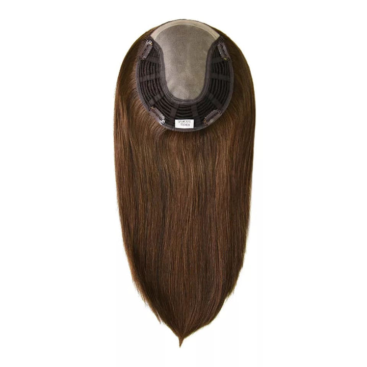 Coffee Brown 6.5x6" Women's Mono Virgin Human Hair Topper - ULOFEY