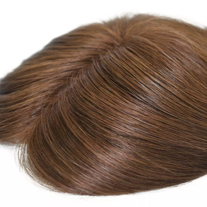 Coffee Brown 6.5x6" Women's Mono Virgin Human Hair Topper - ULOFEY