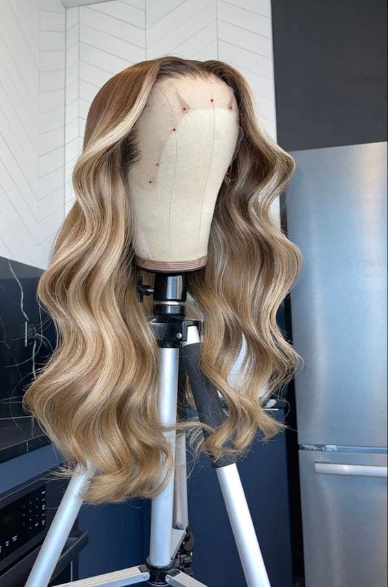 16-24inch Dark Dirty Blonde | Black Body Wave 13X6 HD Lace Front Virgin Human Hair Wigs