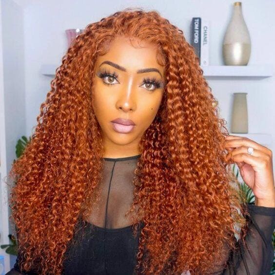 Ginger Put On And Go Glueless Water Wave 5x5 Closure Human Hair Wig - ULOFEY