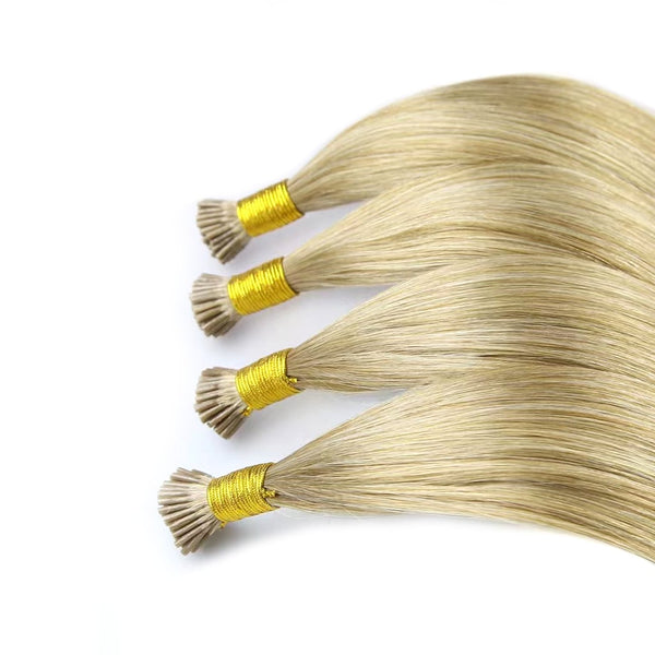 14-26inch  Silky Straight Invisible Cuticle Virgin Human Hair i-tip hair Extensions