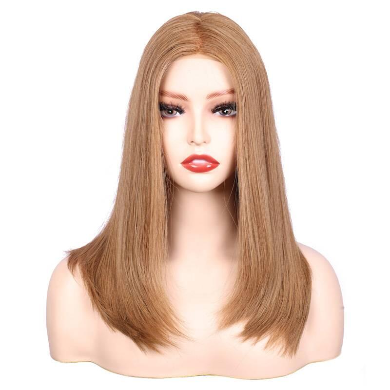 14 24inch Straight Virgin Human Hair Silk Top Medical Wigs for Cancer Patients