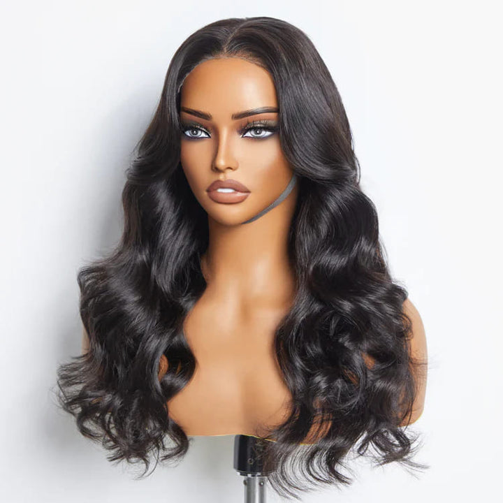 14-24inch Natural Color Glueless Body Wave HD Lace 5x5 Closure Human Hair Wig - ULOFEY