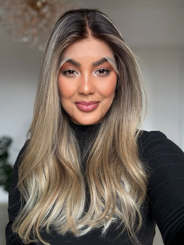 14-24inch Vanilla Cream Blonde 13x6 HD Lace Front Virgin Human Hair Wigs - Ulofey Wigs