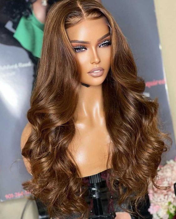 14-28inch Ombre brown body wave 13*4 HD lace front remy human hair wigs