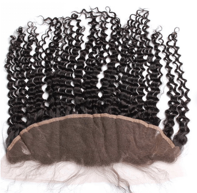 13x4" Kinky Straight Human Hair HD Lace Frontals Closure  ( CURLY & KINKY Hairlines Available) - ULOFEY 