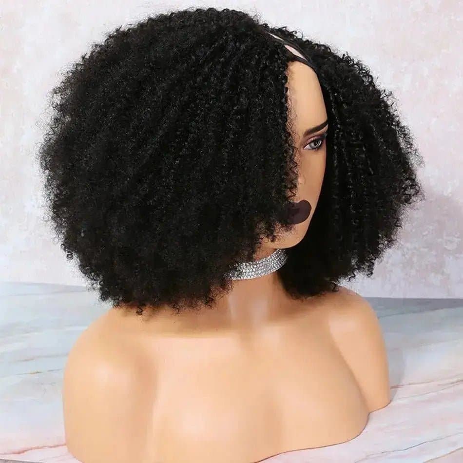 10 30 inch 4B 4C Glueless Afro Kinky Curly U Part Remy Human Hair