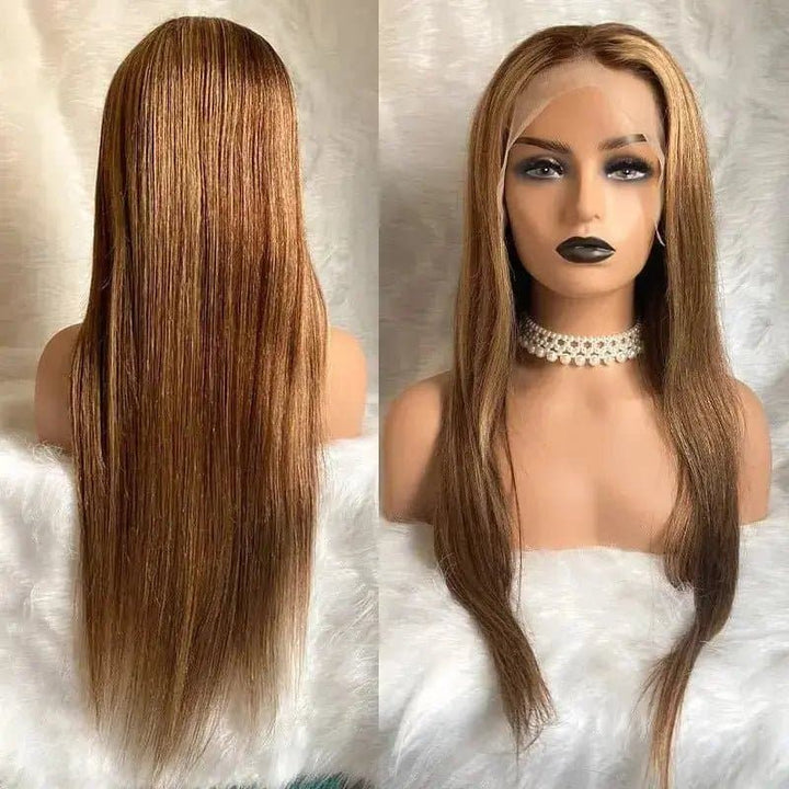 Brown Hair with Blonde Highlights Lace Front Wigs - U094 - ULOFEY