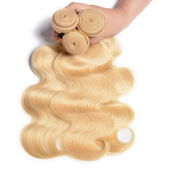 Ulofey Hair 613 Honey Blonde Body Wave Bundles Remy Human Hair Extensions - ULOFEY