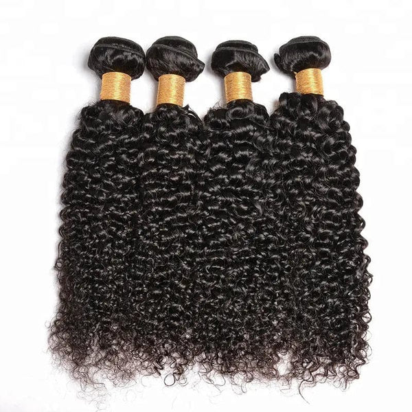 Ulofey Hair Black Kinky Curly Bundles Remy Human Hair Extensions - ULOFEY
